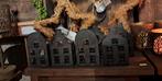 Metalen huisjes €7,50 p.s., Huis en Inrichting, Woonaccessoires | Kandelaars en Kaarsen, Ophalen of Verzenden, Metaal, Minder dan 25 cm