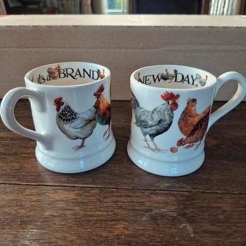 Set Emma Bridgewater mokken 0.5 1/2 p. Rise&Shine nieuw  beschikbaar voor biedingen