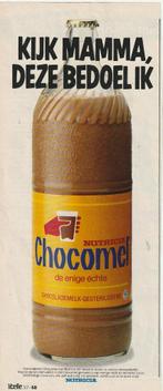 Retro reclame 1982 Nutricia Chocomel mama deze bedoel ik, Verzenden, Overige typen