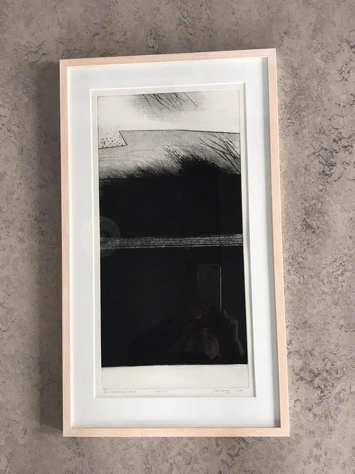 Ko Oosterkerk, ets ‘Paysage’, Antiek en Kunst, Kunst | Etsen en Gravures, Ophalen