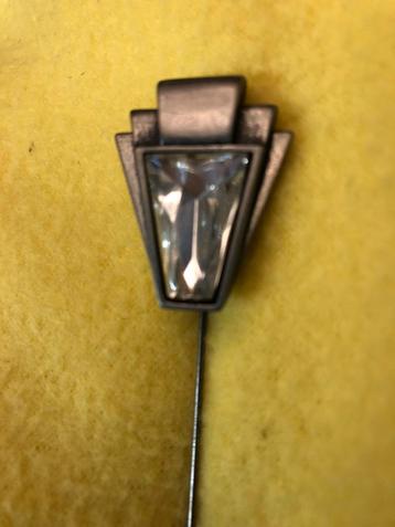 Antiek Art Deco Cristal Rock Pin Broche. beschikbaar voor biedingen