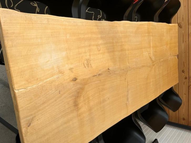 Boomstamtafel massief 6cm 250x85x7cm, Huis en Inrichting, Tafels | Eettafels, Zo goed als nieuw, 50 tot 100 cm, 200 cm of meer