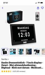 Dementie klok met datum en tijd aanduiding, Huis en Inrichting, Woonaccessoires | Klokken, Ophalen, Zo goed als nieuw, Digitaal