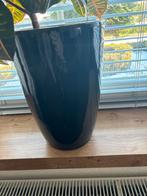 2 Zwarte Bloempotten - 37cm hoog, 21cm diameter, Tuin en Terras, Bloempotten, Ophalen, Overige materialen, Gebruikt, Rond