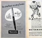 22 reclames advertenties Waterman pennen 1931-76 vulpen, Verzamelen, Pennenverzamelingen, Verzenden, Vulpen, Waterman