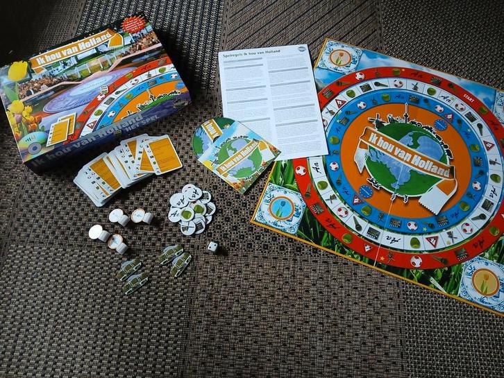 Ik hou van Holland spel nieuwstaat, Hobby en Vrije tijd, Gezelschapsspellen | Bordspellen, Zo goed als nieuw, Ophalen of Verzenden