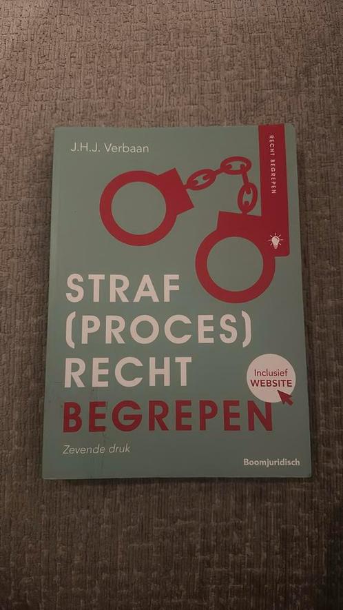 J.H.J. Verbaan - Straf(proces)recht begrepen, Boeken, Wetenschap, Zo goed als nieuw, Ophalen of Verzenden