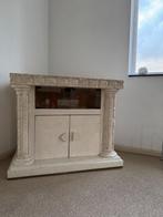 Uniek klassiek tv-meubel/lage kast (steenlook), Huis en Inrichting, Ophalen, Overige materialen, Met deur(en), 50 tot 100 cm