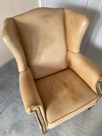 Mooie leren fauteuil, Ophalen, Gebruikt, Leer, 75 tot 100 cm