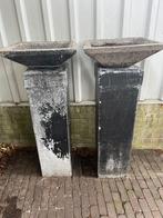 Zuilen met bloembak, Tuin en Terras, Ophalen, Gebruikt, Steen, Minder dan 60 cm