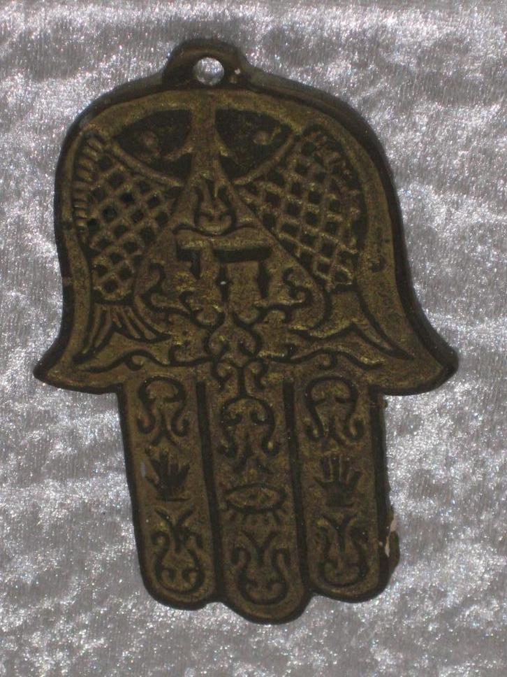 Hand Van Fatima Messing Beeld, Antiek en Kunst, Curiosa en Brocante, Ophalen