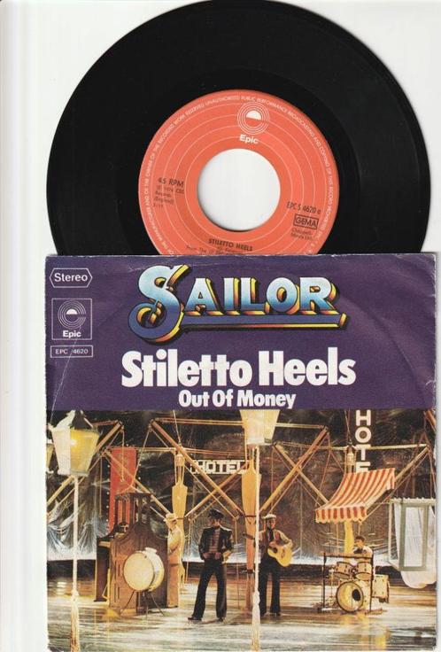 SAILOR    -    STILETTO HEELS    ///    OUT OF MONEY  [7''], Cd's en Dvd's, Vinyl | Pop, Zo goed als nieuw, 1960 tot 1980, Overige formaten