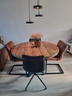 Mango Houten Eettafel - Rond - Gebruikt, Ophalen, Gebruikt, Rond, Industrieel