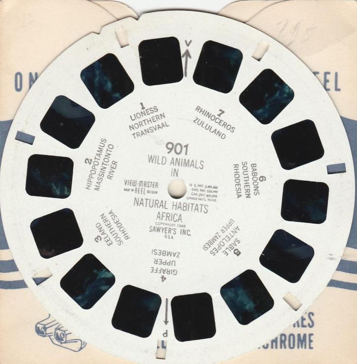 view master 901 WILDE DIERENAFRIKA viewmaster, Antiek en Kunst, Antiek | Speelgoed, Ophalen of Verzenden