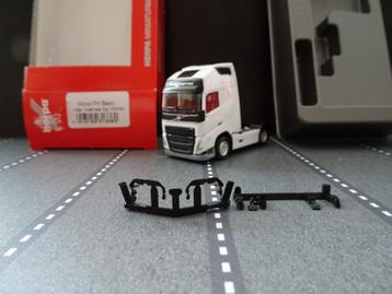 723 herpa 313360 volvo fh basic 2-as trekker wit 1:87 truck beschikbaar voor biedingen