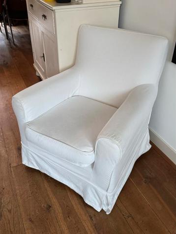 IKEA Ektorp Jennylund fauteuil met witte hoes, goede staat - afbeelding 2