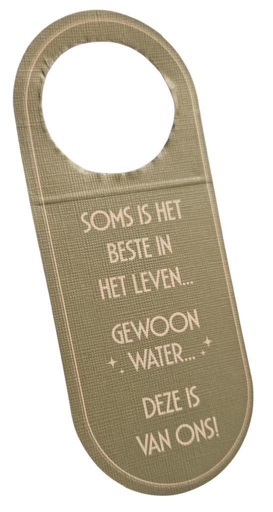 Efteling Grand Hotel water fles tekst, Verzamelen, Efteling, Nieuw, Ophalen of Verzenden