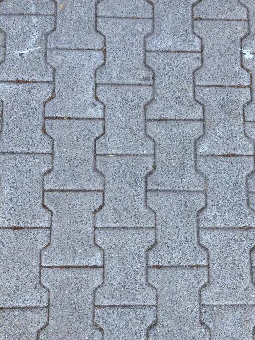 gebruikte H-profiel 8 dik  grijs, Tuin en Terras, Tegels en Klinkers, Gebruikt, Klinkers, Beton, 10 m² of meer, Ophalen of Verzenden