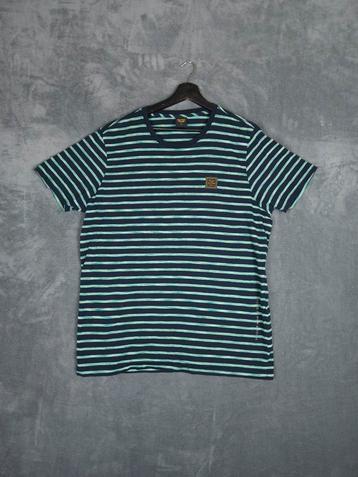PME Legend T Shirt XXL Groen Gestreept Pall Mall beschikbaar voor biedingen