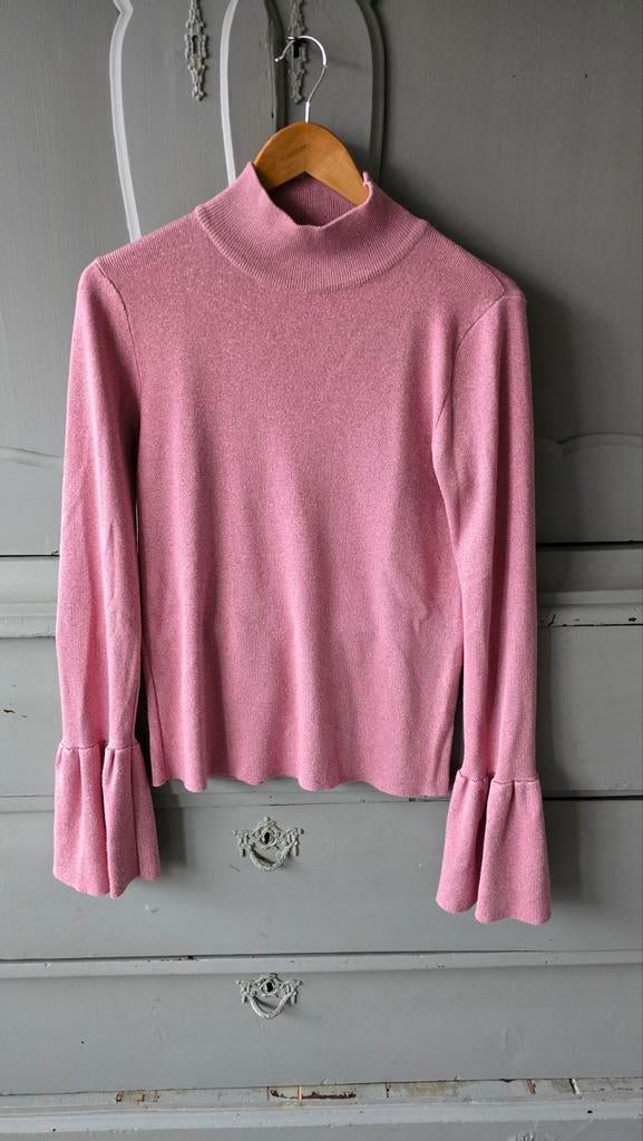 Roze glitter shirt, Maat 38/40 (M), Ophalen of Verzenden, Roze, Loavies