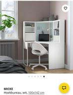 Hoekbureau Micke van Ikea, Huis en Inrichting, Bureaus, Ophalen of Verzenden, Gebruikt, Bureau