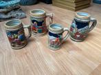 Vier antieke bierpullen van aardewerk, Antiek en Kunst, Ophalen