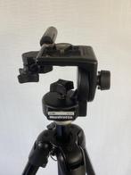 Manfrotto tripod met videohead., Zo goed als nieuw, 150 tot 175 cm, Met balhoofd, Ophalen of Verzenden