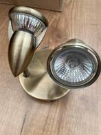 Messing Spotjes - Vintage Stijl, Huis en Inrichting, Lampen | Spots, Gebruikt, Ophalen of Verzenden, Plafondspot of Wandspot, Overige materialen