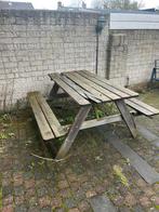 Picknicktafel, Ophalen of Verzenden, Gebruikt, Rechthoekig, Hout