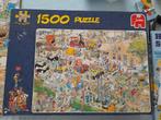 Jan van Haasteren Boerderijbezoek 1500 stukjes, Ophalen of Verzenden, 500 t/m 1500 stukjes, Zo goed als nieuw, Legpuzzel