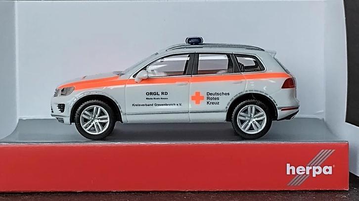 Volkswagen VW Tiguan 2 DRK Rode Kruis 1:87 Herpa Pol, Hobby en Vrije tijd, Modelauto's | 1:87, Nieuw, Auto, Herpa, Ophalen of Verzenden