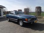 Mercedes-Benz SL 3.5 350 SL 1971 Cabrio Europese auto R107, Auto's, Automaat, Cabriolet, Blauw, Leder