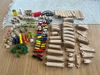 Houten Train spoor 157 delig + 118 accessoires, Ophalen, Gebruikt, Duw- of Trekspeelgoed
