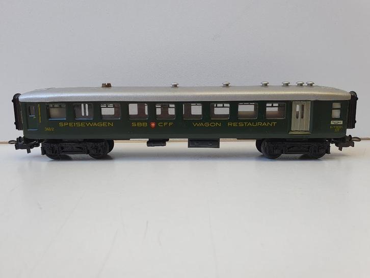 MARKLIN H0 4016.3 (348/2) Blik Speisewagen SBB CFF Wagon, Hobby en Vrije tijd, Modeltreinen | H0, Gebruikt, Wagon, Wisselstroom