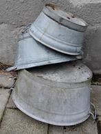 3 kleine zinken teilen /roestig/ niet waterdicht, Tuin en Terras, Ophalen, Gebruikt, Overige vormen, Metaal