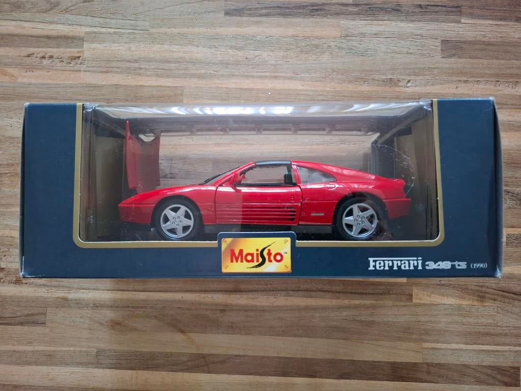 Maisto Ferrari 348 TS (1990) Modelauto, Ophalen of Verzenden, Zo goed als nieuw, Auto, Maisto