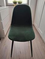 Velvet eetkamerstoel groen, Huis en Inrichting, Ophalen of Verzenden, Zo goed als nieuw, Overige kleuren, Eén