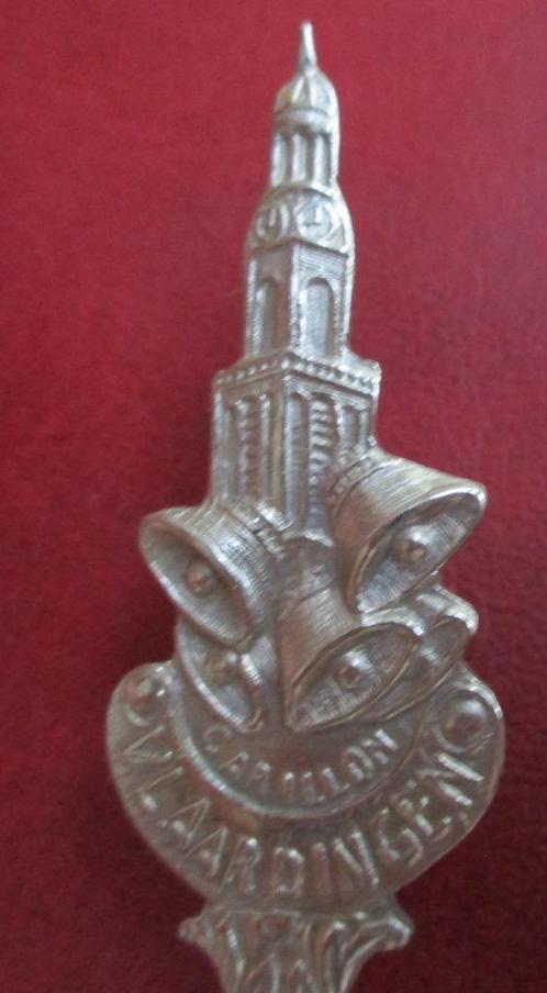 theelepeltje Vlaardingen kerk carillon klokken klokkenspel, Verzamelen, Porselein, Kristal en Bestek, Gebruikt, Bestek, Metaal