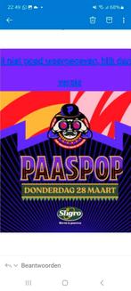 Paaspop donderdag 4 kaarten