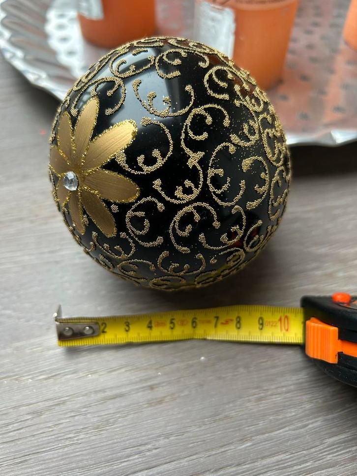 Kerst🎄Kaheku Kerstballen - Zwart & Goud - Set van 4, Audio, Tv en Foto, Soundbars, Gebruikt, Ophalen of Verzenden