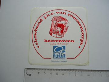 sticker oud Heerenveen Show band JHC Van Renssencorps korps beschikbaar voor biedingen