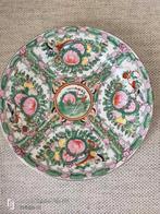 Antiek Chinees Bord met Bloemen en Vogels, Ophalen of Verzenden