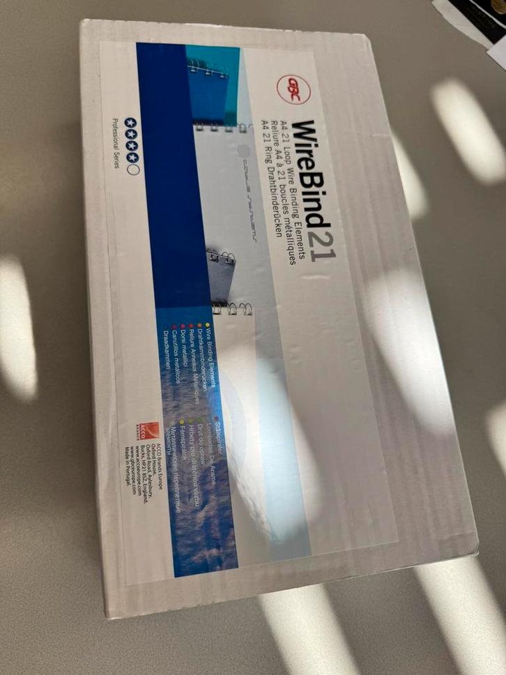 GBC MultiBind Draadruggen Zilver 8mm (100), Computers en Software, Printerbenodigdheden, Nieuw, Ophalen of Verzenden