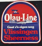 Vintage Olau-Line  Vlissingen ~ Sticker ~, Verzamelen, Ophalen of Verzenden, Zo goed als nieuw