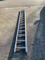 Aluminium Ladder 2x14 treden, Ophalen of Verzenden, 4 meter of meer