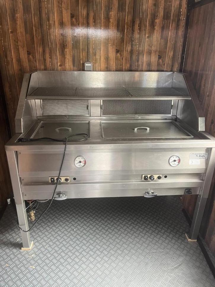 Visfrituur aardgas, Zakelijke goederen, Horeca | Keukenapparatuur, Fornuis, Frituur en Grillen, Gebruikt, Ophalen