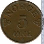 Noorwegen 5 ore uit 1956, Ophalen of Verzenden, Losse munt, Overige landen