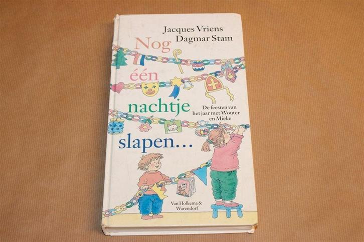 Nog Eén Nachtje Slapen — Jacques Vriens [1e druk 1996], Boeken, Kinderboeken | Jeugd | onder 10 jaar, Gelezen, Fictie algemeen