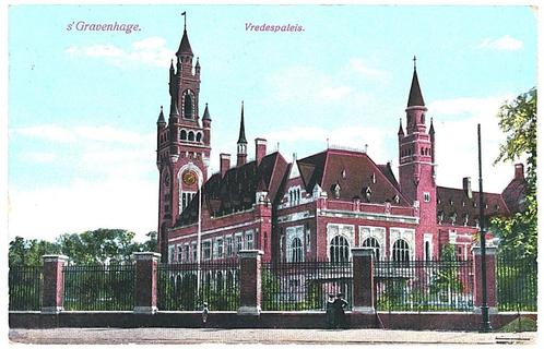 909077	s Gravenhage	Vredespaleis	1914	Gelopen met postzegel, Verzamelen, Ansichtkaarten | Nederland, Gelopen, Zuid-Holland, Voor 1920