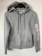 Adidas vest, sweatshirt stof grijs / roze merknaam. Maat XS, Ophalen, Overige typen, Zo goed als nieuw, Maat 34 (XS) of kleiner
